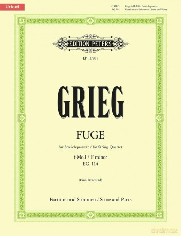 Grieg: Fugue in F Minor (Full Score and Parts) (EP10901) - Edvard Grieg [KSIĄŻKA]