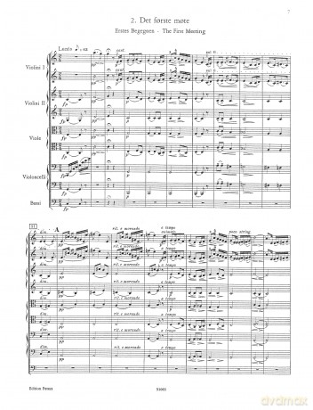 Grieg: Two Melodies Op.53 (Full Score) (EP2539A) - Edvard Grieg [KSIĄŻKA]