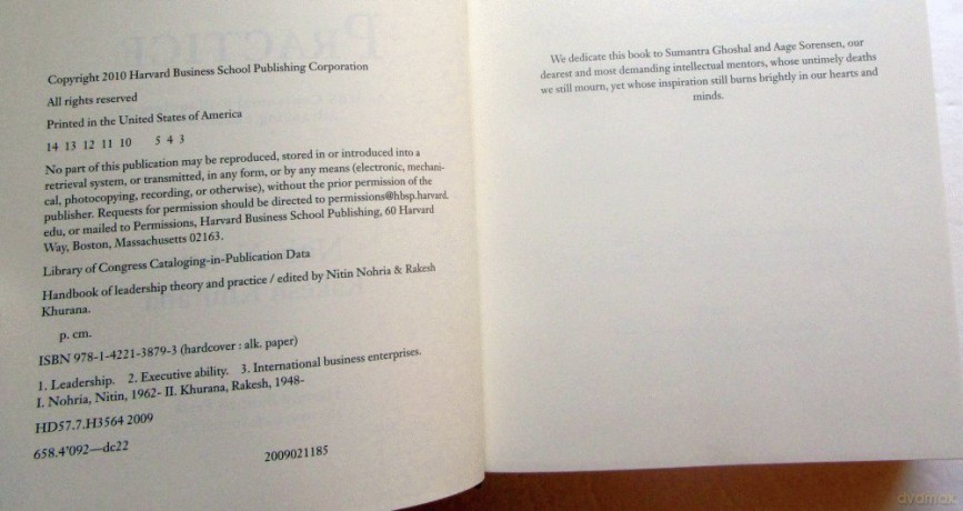 Handbook of Leadership Theory and Practice - Nitin Nohria [KSIĄŻKA]
