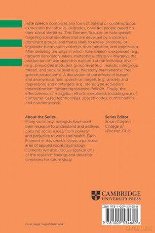 Hate Speech (Elements in Applied Social Psychology) - Ruscher [KSIĄŻKA]
