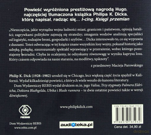 Cd Mp3 Człowiek Z Wysokiego Zamku - Philip K. Dick [Audiobook]
