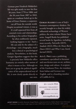 Hölderlin's Madness: Chronicle of a Dwelling Life, 1806-1843 (The Italian List) - Giorgio Agamben [KSIĄŻKA]