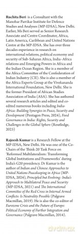 India and Africa: Deepening The Security Engagement - Ruchita Beri [KSIĄŻKA]