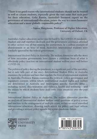 International Student Policy in Australia: The welfare dimension (Public and Social Policy Series) - Gaby Ramia [KSIĄŻKA]