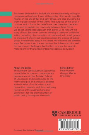 James Buchanan and Peaceful Cooperation: From Public Finance to a Theory of Collective Action (Elements in Austrian Economics) - Alain Marciano [KSIĄŻKA]