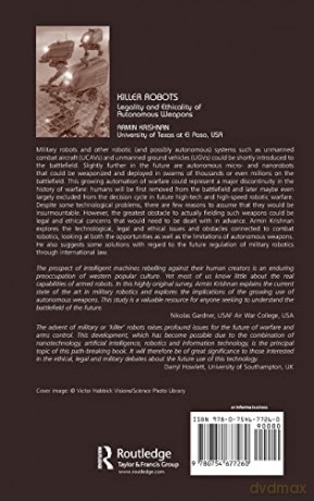 Killer Robots: Legality and Ethicality of Autonomous Weapons - Armin Krishnan [KSIĄŻKA]
