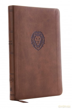 KJV Holy Bible: Thinline Youth Edition, Brown Leathersoft, Red Letter, Comfort Print: King James Version: Holy Bible, King James Version - Thomas Nelson [KSIĄŻKA]