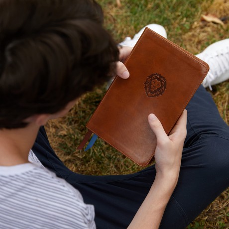 KJV Holy Bible: Thinline Youth Edition, Brown Leathersoft, Red Letter, Comfort Print: King James Version: Holy Bible, King James Version - Thomas Nelson [KSIĄŻKA]