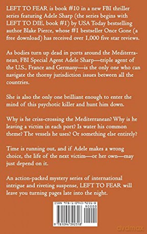 Left to Fear (An Adele Sharp Mystery-Book Ten) - Blake Pierce [KSIĄŻKA]