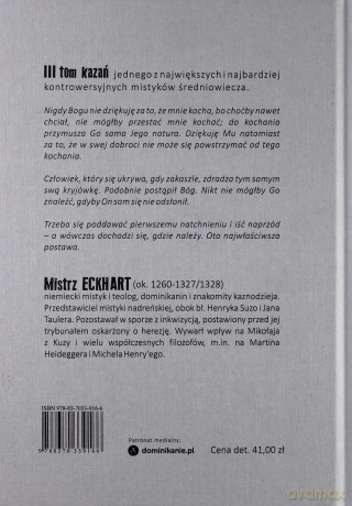 Dzieła Wszystkie Tom 3 Tw - Mistrz Eckhart [KSIĄŻKA]