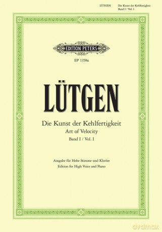 Lutgen: Art of Velocity Vol.1 (High Voice) (EP1358A) - Lutgen [KSIĄŻKA]