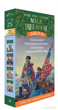 Magic Tree House Books 21-24 Boxed Set: American History Quartet - Mary Pope Osborne [KSIĄŻKA]