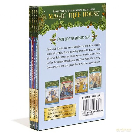 Magic Tree House Books 21-24 Boxed Set: American History Quartet - Mary Pope Osborne [KSIĄŻKA]