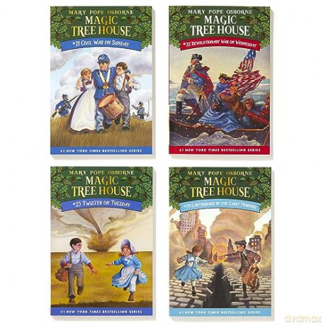 Magic Tree House Books 21-24 Boxed Set: American History Quartet - Mary Pope Osborne [KSIĄŻKA]