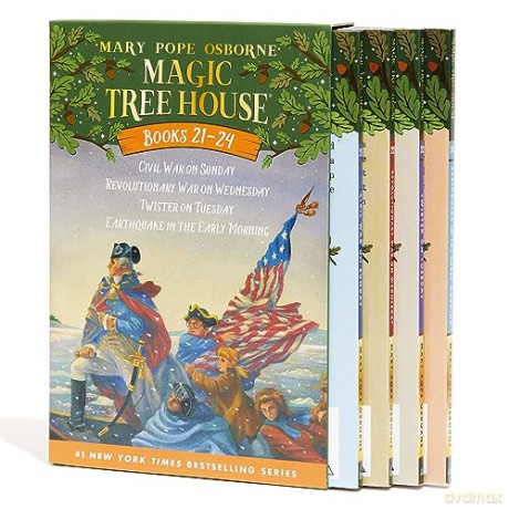 Magic Tree House Books 21-24 Boxed Set: American History Quartet - Mary Pope Osborne [KSIĄŻKA]