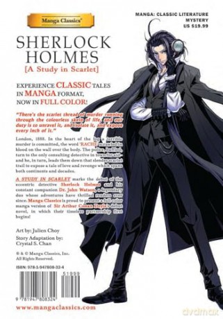 Manga Classics Sherlock Holmes Vol. 1 A Study in Scarlet (MANGA CLASSICS SHERLOCK HOLMES GN) - Sir Arthur Conan Doyle [KOMIKS]