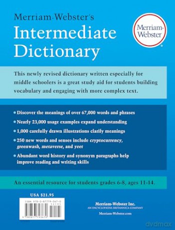 Merriam-Webster's Intermediate Dictionary: An Essential Middle School Resource - Merriam-Webster [KSIĄŻKA]