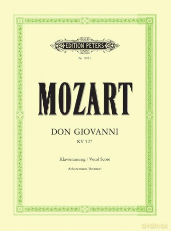 Mozart: Don Giovanni (Vocal Score) (EP8913): For Mixed Choir and Orchestra (Edition Peters) - Wolfgang Amadeus Mozart [KSIĄŻKA]