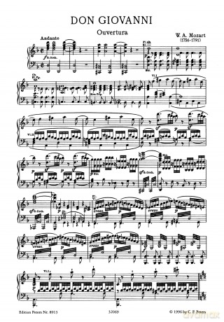 Mozart: Don Giovanni (Vocal Score) (EP8913): For Mixed Choir and Orchestra (Edition Peters) - Wolfgang Amadeus Mozart [KSIĄŻKA]