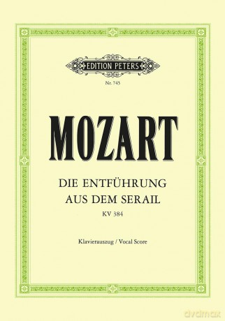 Mozart: Entführung aus dem Serail/Il Seraglio (Vocal Score) (EP745) - Wolfgang Amadeus Mozart [KSIĄŻKA]