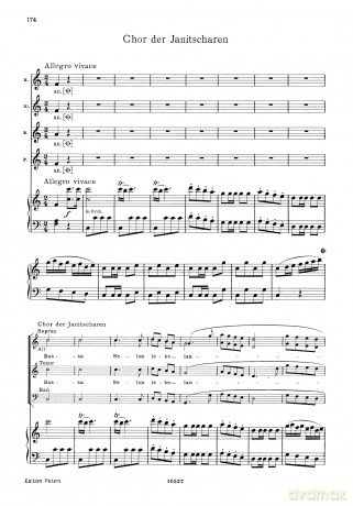 Mozart: Entführung aus dem Serail/Il Seraglio (Vocal Score) (EP745) - Wolfgang Amadeus Mozart [KSIĄŻKA]