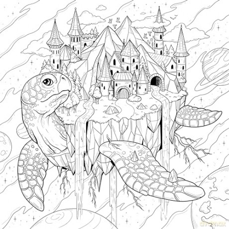 Mythographic Color and Discover: Mythical Beasts: An Artist's Coloring Book of Magical Creatures - Weronika Kolinska [KSIĄŻKA]