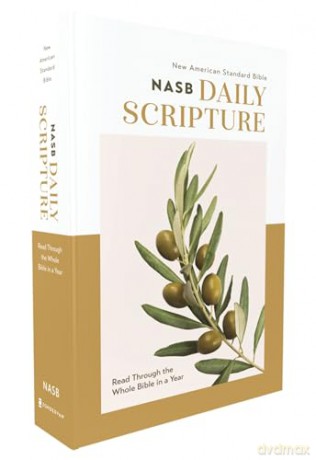 NASB, Daily Scripture, Paperback, White/Olive, 1995 Text, Comfort Print: 365 Days to Read Through the Whole Bible in a Year - Zondervan [KSIĄŻKA]