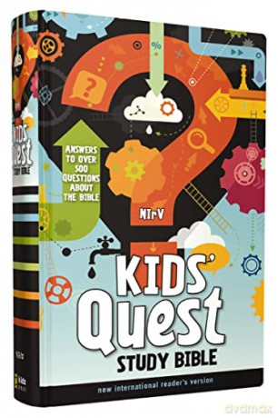 NIrV, Kids' Quest Study Bible, Hardcover: Answers to over 500 Questions about the Bible - Zondervan [KSIĄŻKA]