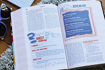 NIrV, Kids' Quest Study Bible, Hardcover: Answers to over 500 Questions about the Bible - Zondervan [KSIĄŻKA]