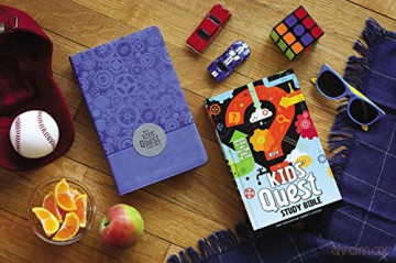 NIrV, Kids' Quest Study Bible, Hardcover: Answers to over 500 Questions about the Bible - Zondervan [KSIĄŻKA]