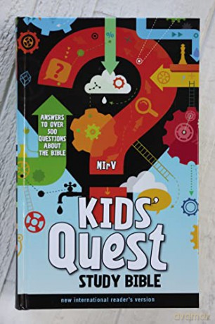 NIrV, Kids' Quest Study Bible, Hardcover: Answers to over 500 Questions about the Bible - Zondervan [KSIĄŻKA]
