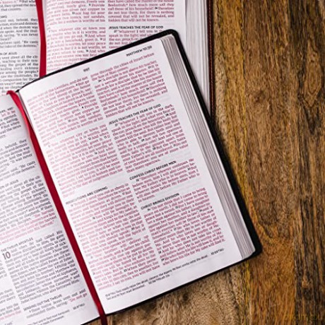 NKJV Holy Bible, Giant Print Thinline Bible, Black Leathersoft, Red Letter, Comfort Print: New King James Version: Holy Bible, New King James Version - Thomas Nelson [KSIĄŻKA]