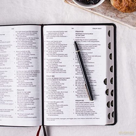 NKJV Holy Bible, Giant Print Thinline Bible, Black Leathersoft, Red Letter, Comfort Print: New King James Version: Holy Bible, New King James Version - Thomas Nelson [KSIĄŻKA]