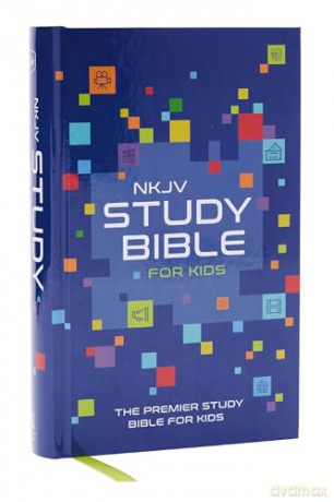 NKJV Study Bible for Kids, Hardcover: The Premier Study Bible for Kids: New King James Version, Study For Kids, Blue, Full-Color Interior - Thomas Nelson [KSIĄŻKA]