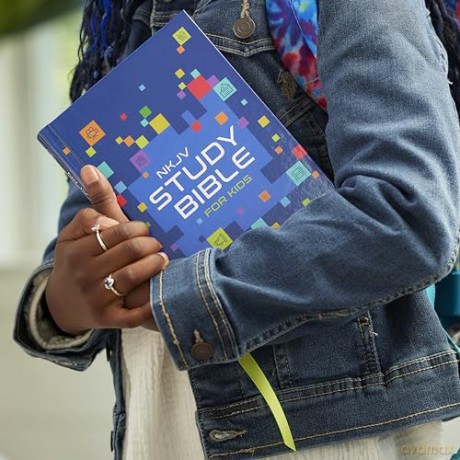NKJV Study Bible for Kids, Hardcover: The Premier Study Bible for Kids: New King James Version, Study For Kids, Blue, Full-Color Interior - Thomas Nelson [KSIĄŻKA]