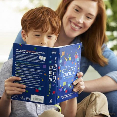NKJV Study Bible for Kids, Hardcover: The Premier Study Bible for Kids: New King James Version, Study For Kids, Blue, Full-Color Interior - Thomas Nelson [KSIĄŻKA]