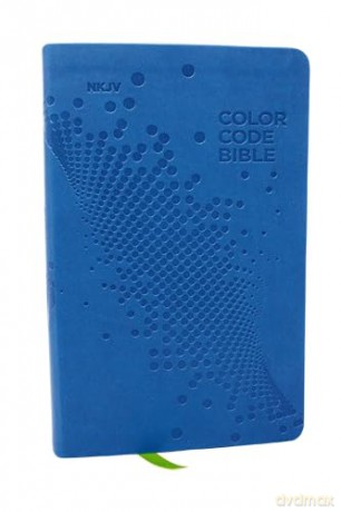 NKJV, Color Code Bible for Kids, Blue Leathersoft, Comfort Print - Thomas Nelson [KSIĄŻKA]