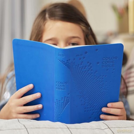 NKJV, Color Code Bible for Kids, Blue Leathersoft, Comfort Print - Thomas Nelson [KSIĄŻKA]