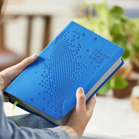 NKJV, Color Code Bible for Kids, Blue Leathersoft, Comfort Print - Thomas Nelson [KSIĄŻKA]