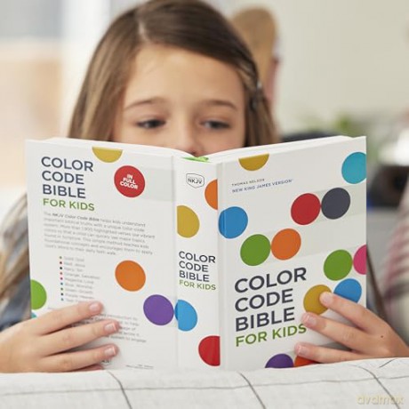 NKJV, Color Code Bible for Kids, Hardcover, Comfort Print - Thomas Nelson [KSIĄŻKA]