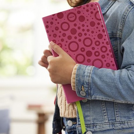 NKJV, Color Code Bible for Kids, Pink Leathersoft, Comfort Print - Thomas Nelson [KSIĄŻKA]