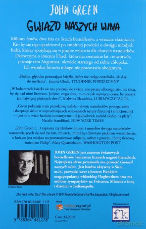 Gwiazd Naszych Wina - John Green [KSIĄŻKA]