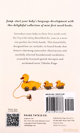 Our Very Little Library Board Book Set: A Foundational Language Vocabulary Board Book Set for Babies (Our Little Adventures Series, 9) - Tabitha Paige [KSIĄŻKA]