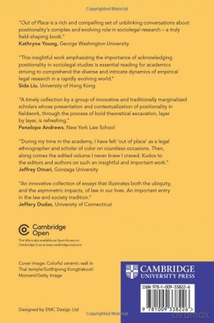 Out of Place: Fieldwork and Positionality in Law and Society (Cambridge Studies in Law and Society) - Chua [KSIĄŻKA]