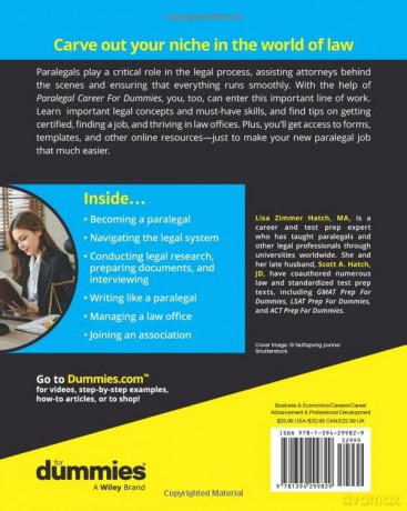 Paralegal Career For Dummies (For Dummies (Career/Education)) - Lisa Zimmer Hatch [KSIĄŻKA]