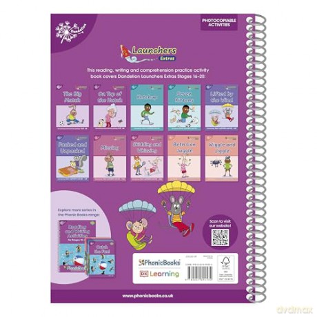 Phonic Books Dandelion Launchers Extras Stages 16-20 Reading and Writing Activities: Simple two-syllable words and suffixes (Phonic Books Beginner Decodable Readers) - Phonic Books [KSIĄŻKA]