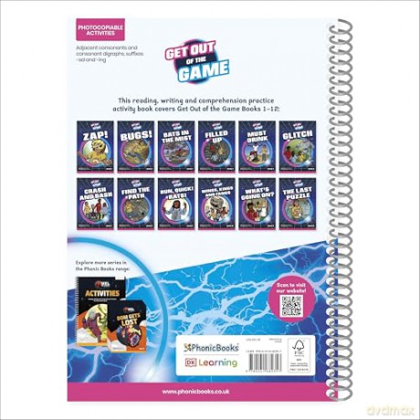 Phonic Books Get Out of the Game Activities: Adjacent consonants and consonant digraphs, suffixes -ed and -ing (Phonic Books Catch-up Decodable Readers) - Phonic Books [KSIĄŻKA]