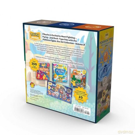 Pokmon Primers Type Box Set Collection, Volume 3: Fighting, Flying, Rock: 22 - Pikachu Press [KSIĄŻKA]