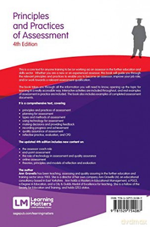 Principles and Practices of Assessment: A guide for assessors in the FE and skills sector (Further Education and Skills) - Ann Gravells [KSIĄŻKA]