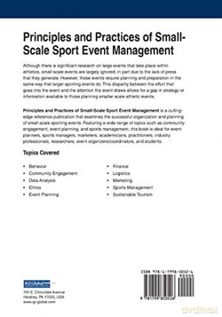 Principles and Practices of Small-Scale Sport Event Management: Premier Reference Source - Anestis Fotiadis [KSIĄŻKA]